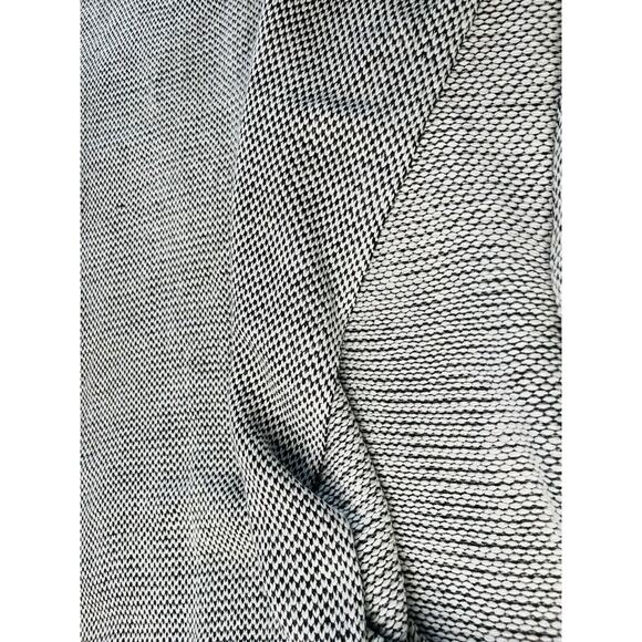 H&M Unisex Black & White Ribbed Cowl Neck Infinity Scarf Soft Onesize - Picture 6 of 8